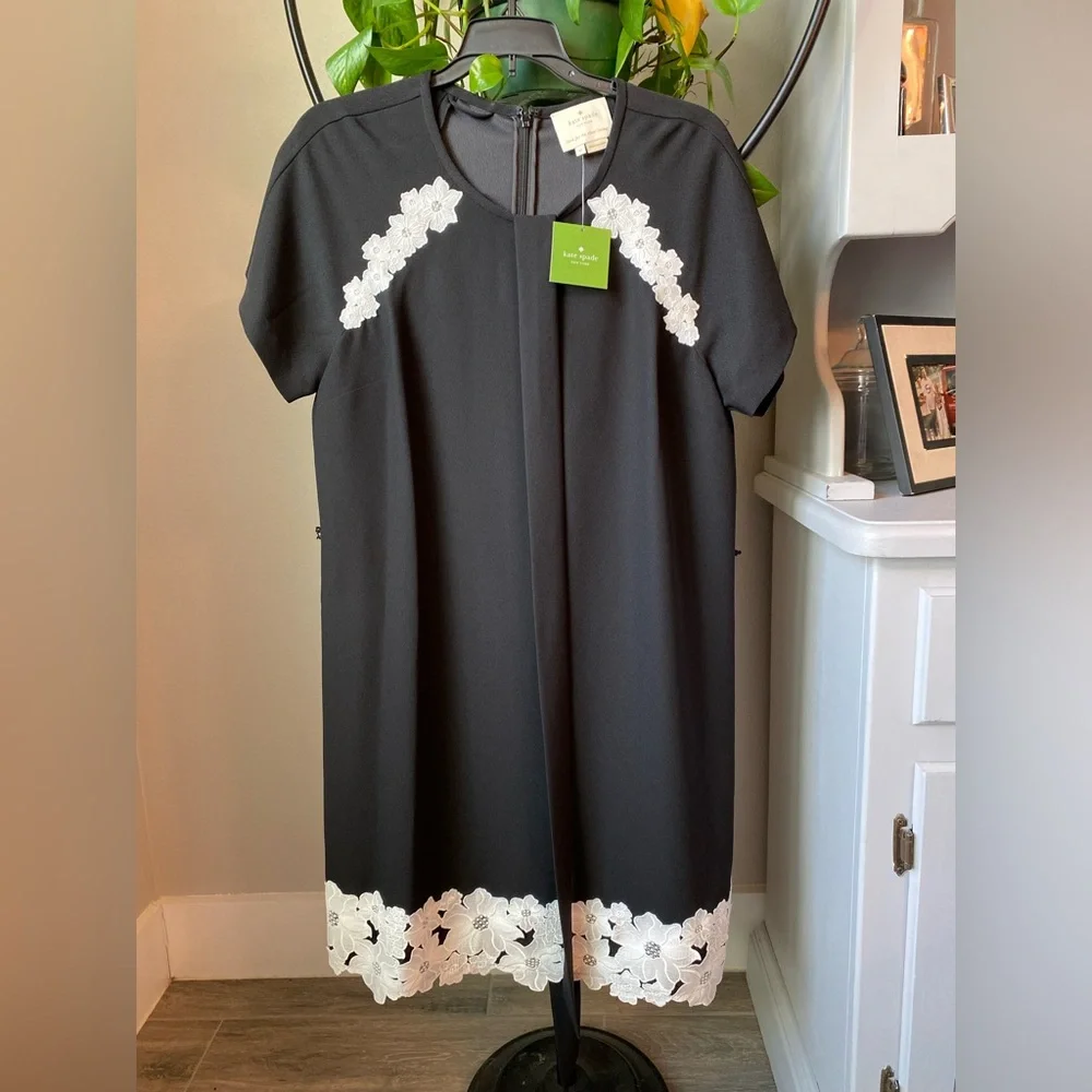 Kate Spade Crepe Floral Shift Dress | Size 10 NWT